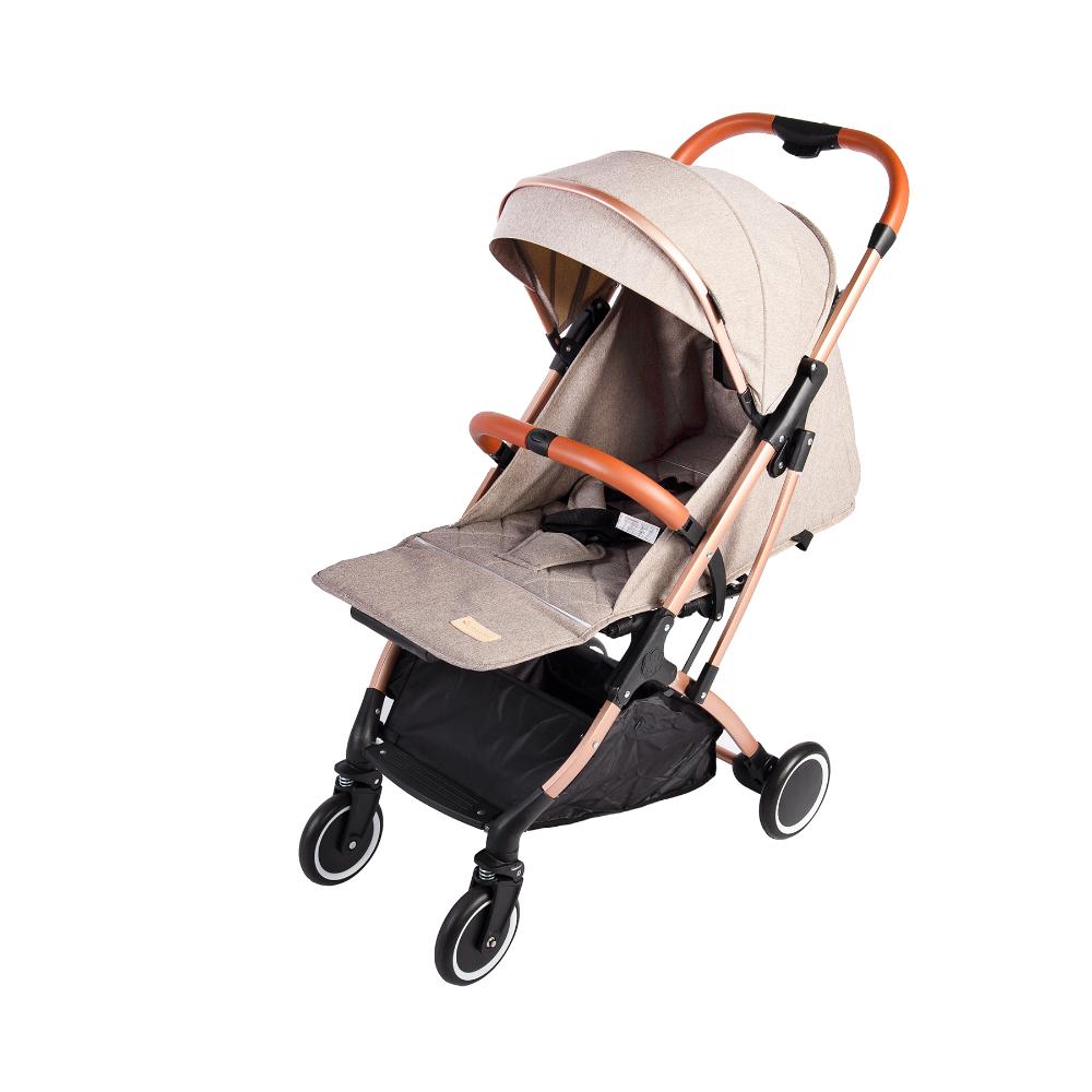 Bumble & Bird Ultra-Light Cabin Stroller with Full Recline - Beige