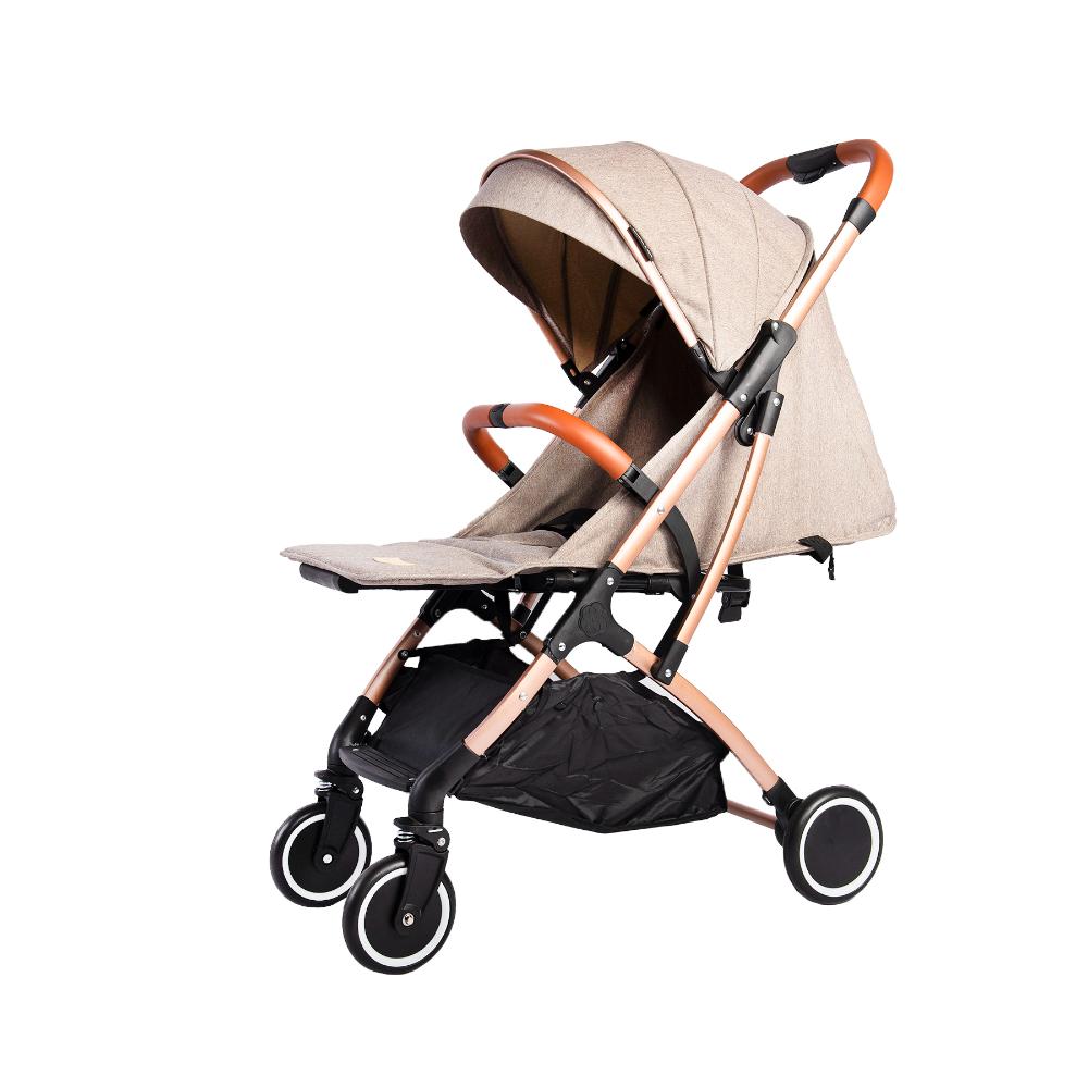 Bumble & Bird Ultra-Light Cabin Stroller with Full Recline - Beige