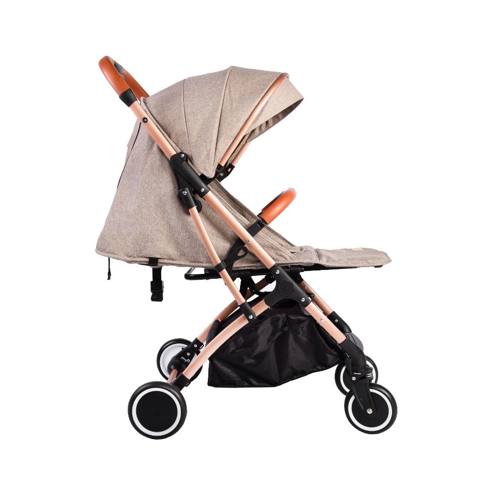 Bumble & Bird Ultra-Light Cabin Stroller with Full Recline - Beige