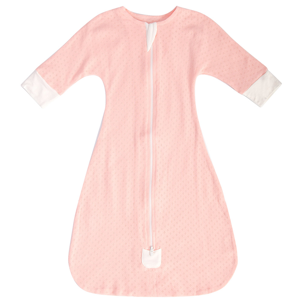 Tiny Toes - Baby Girls Solid Long Sleeves Swaddle - Pink