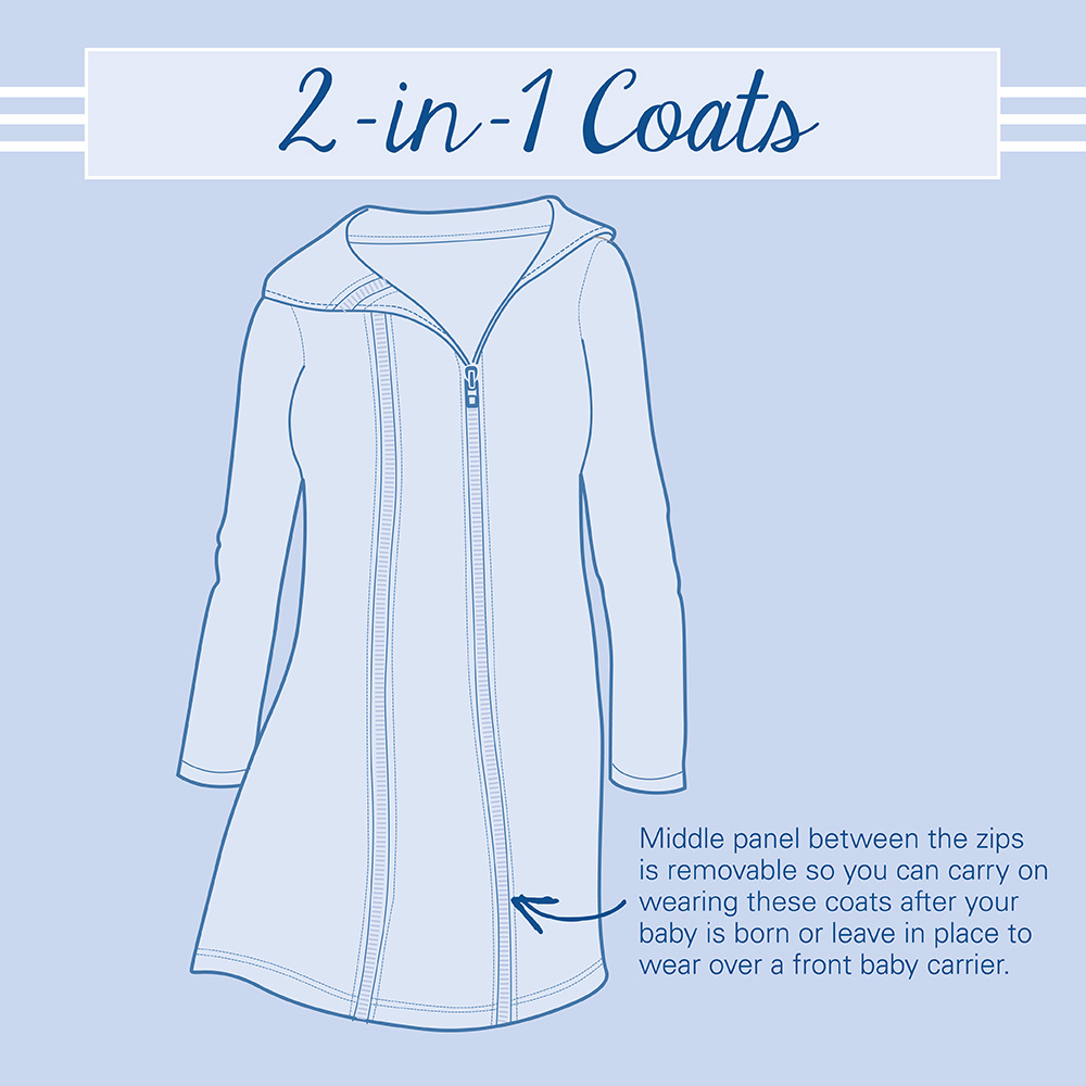 JoJo 2-in-1 Padded Coat - Navy