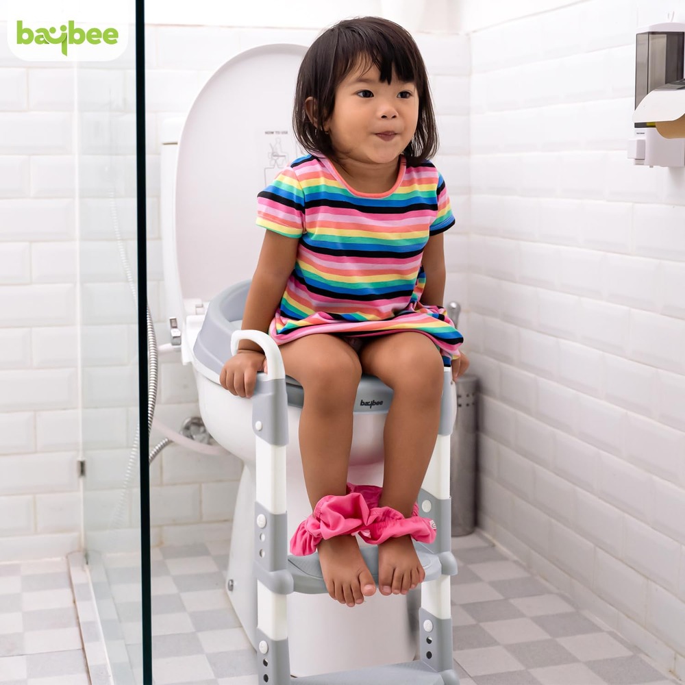 Baybee - Aura Western Toilet Potty Seat For Kids - Grey