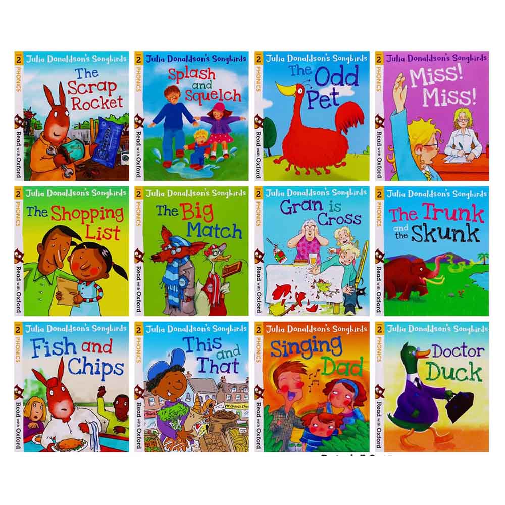 Stage 1-4: Julia Donaldson's Songbirds Collection - 36 Books