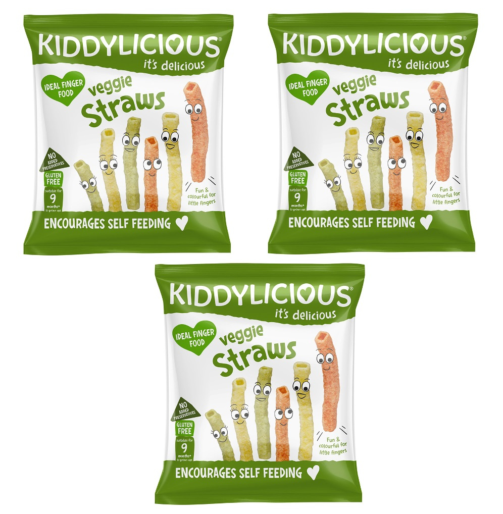 Kiddylicious - Veggie Straws 12g - Pack of 3