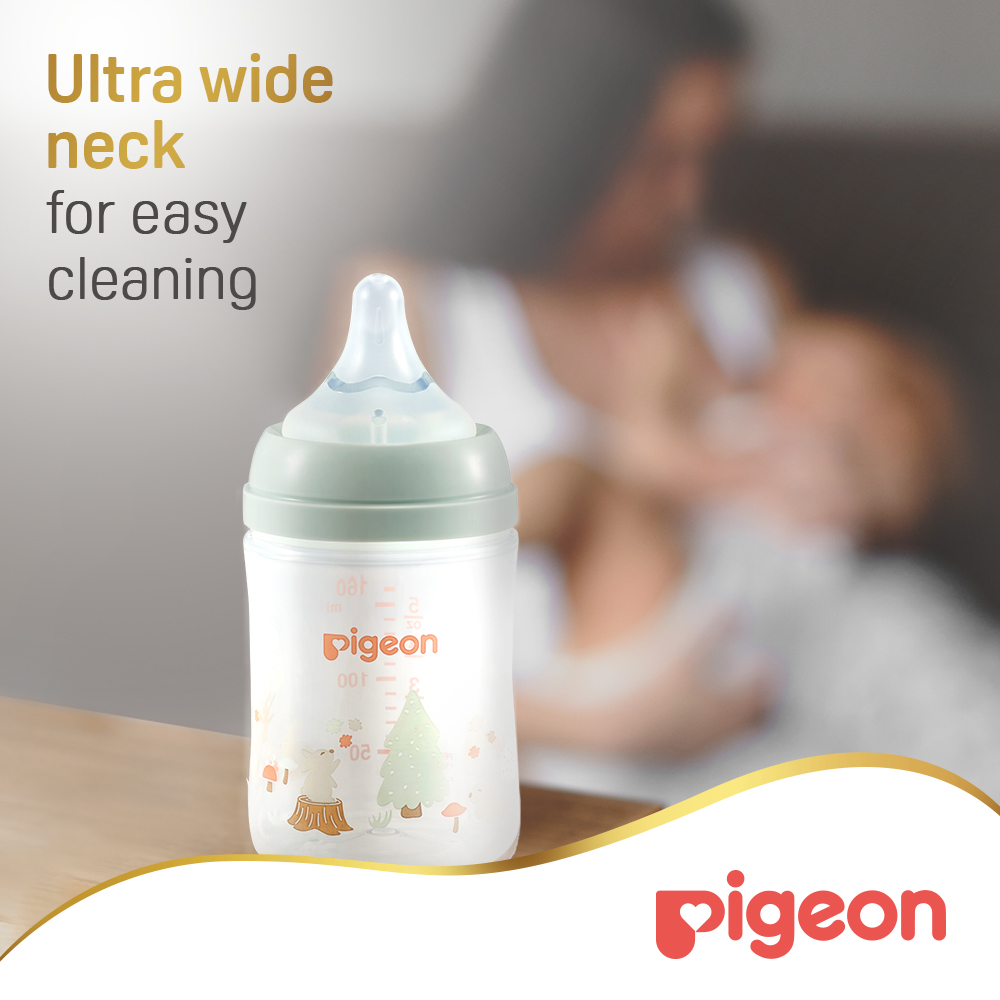 Pigeon - Softouch Wide Neck Feeding Bottle - Rabbit - 160 ml - Pack of 2