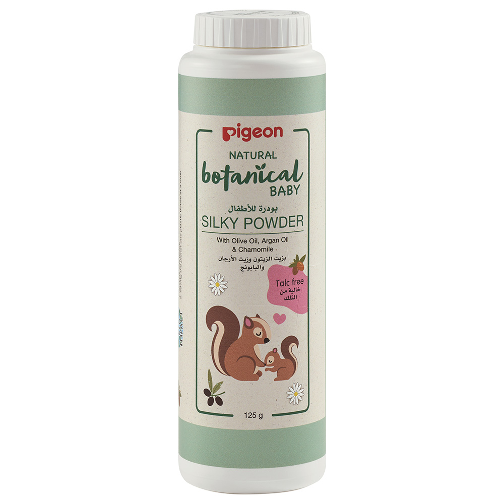 Pigeon - Natural Botanical Baby Silky Powder - 125 gm - Pack of 2