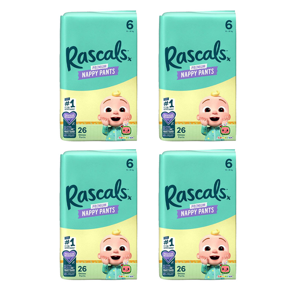 Rascals - Cocomelon Edition Training Diaper Pants - Size 6 - 15-20 kg - 104 Pants