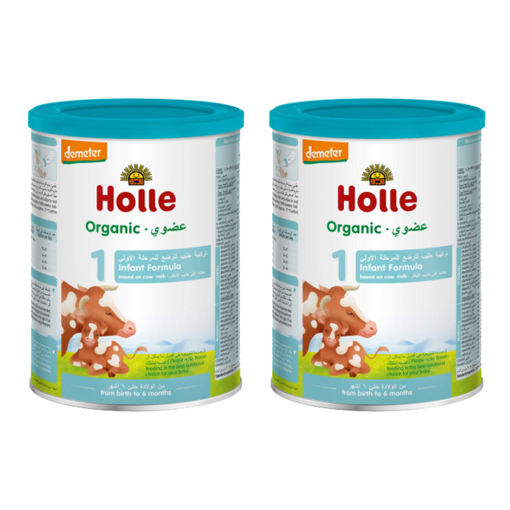 Holle - Organic Infant 1 Milk Formula - 400 gm - Pack of 2