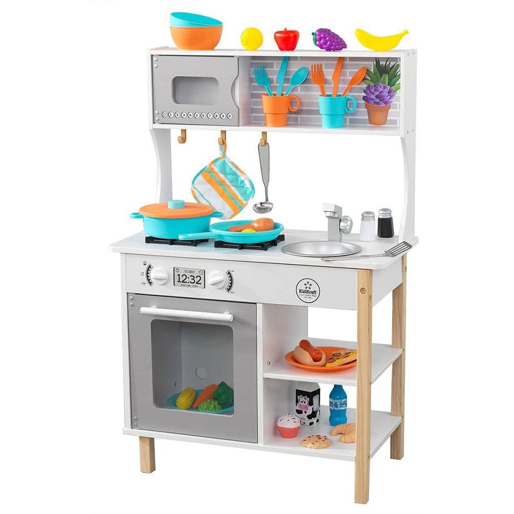 Kidkraft - All Time Play Kitchen with  Accessories - 38 Pcs