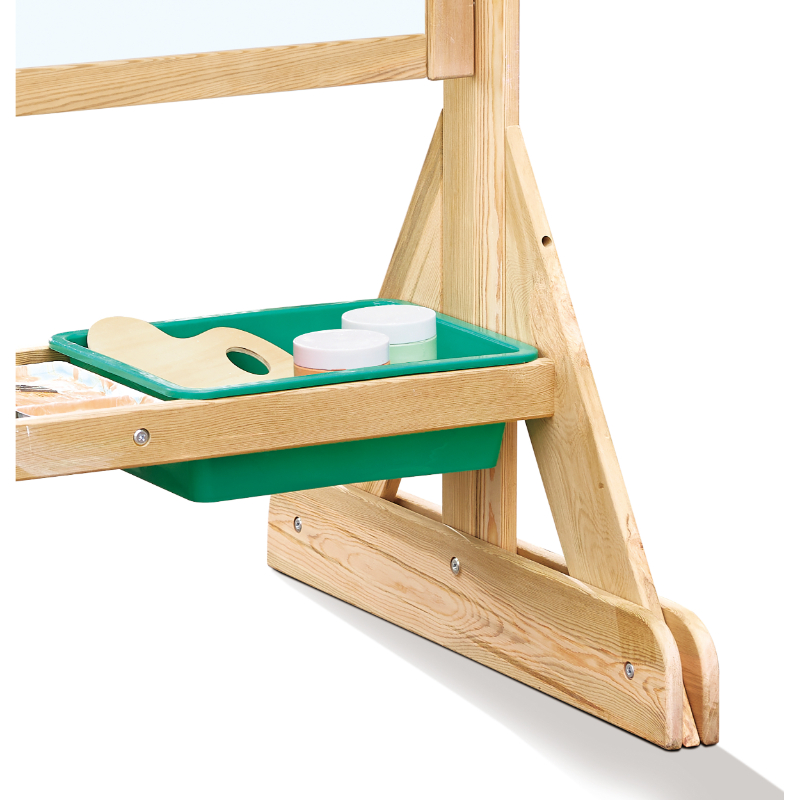 Hape - Double-Sided Outdoor Art Easel With Accessories - 7pcs