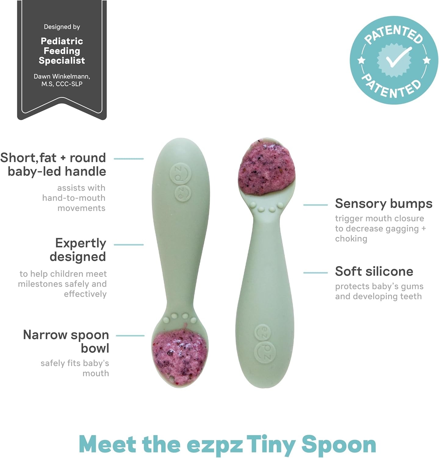 Ezpz - First Food Set 4pcs - Sage