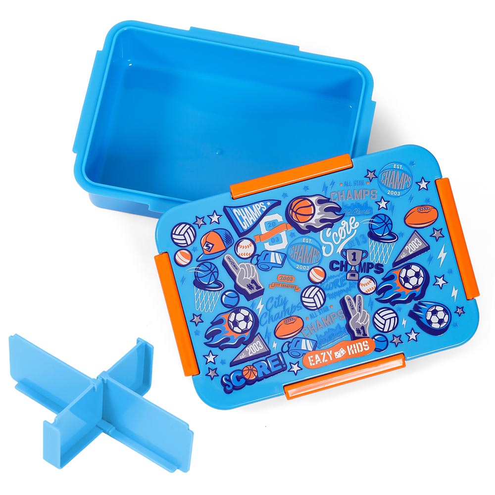 Eazy Kids - Soccer Lunch Box 850ml - Blue