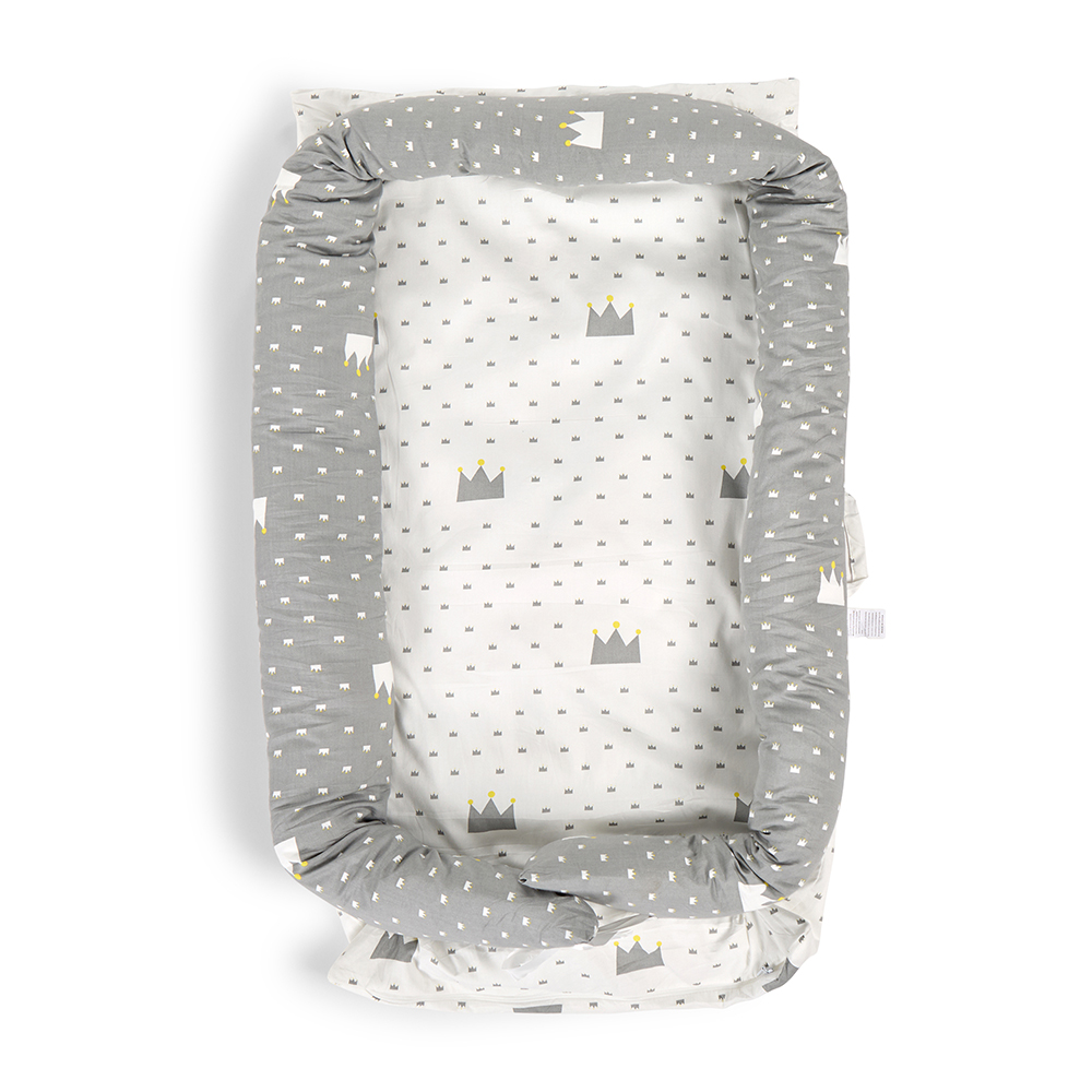Bumble & Bird Portable Baby Nest & Lounger with Pillow - Crown