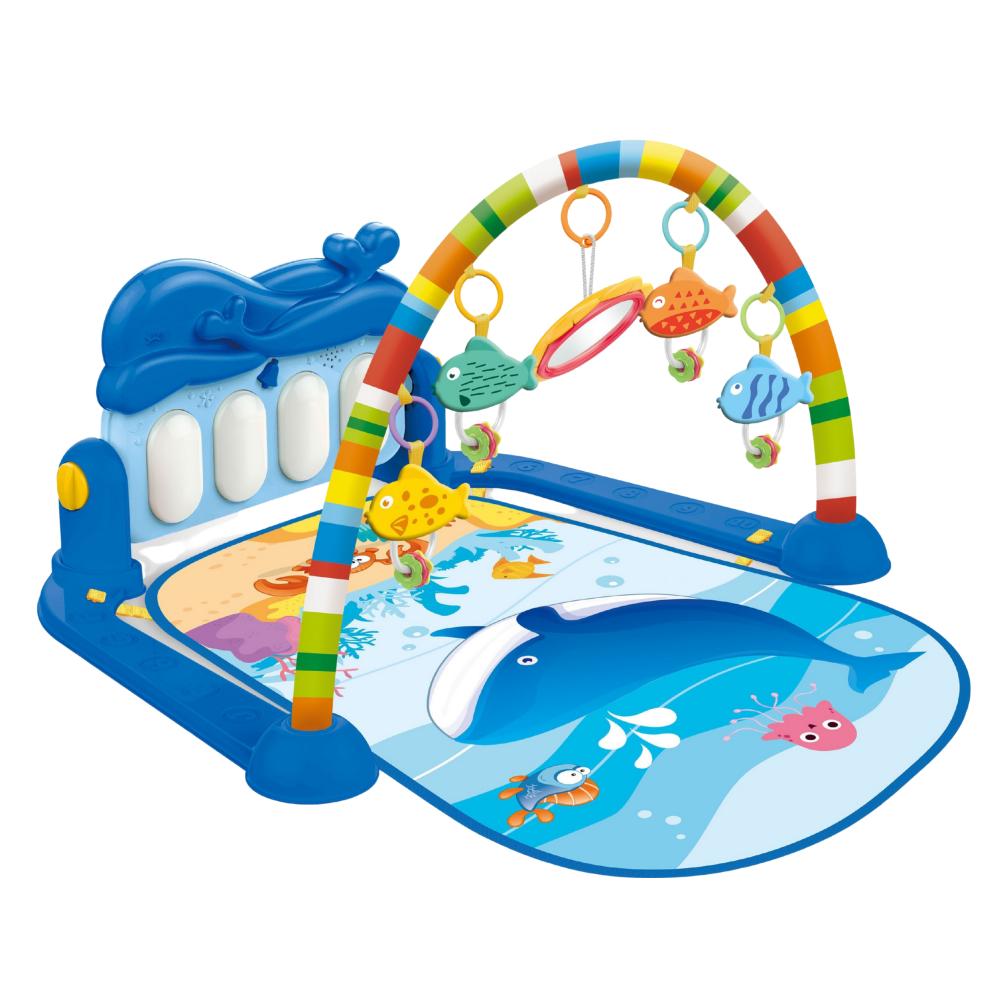 Huanger - Baby Piano Fitness Gym with Playing Toys - Blue
