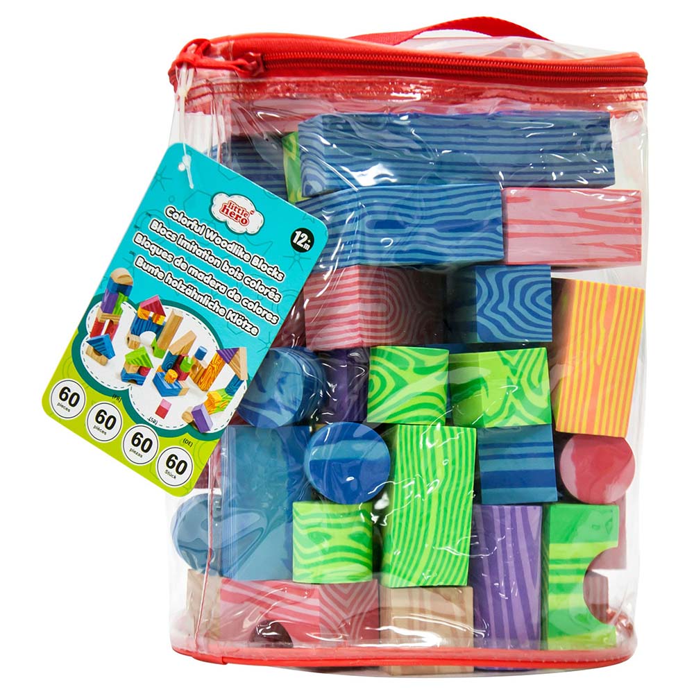 Little Hero - Colorful EVA Woodlike Blocks 60pcs