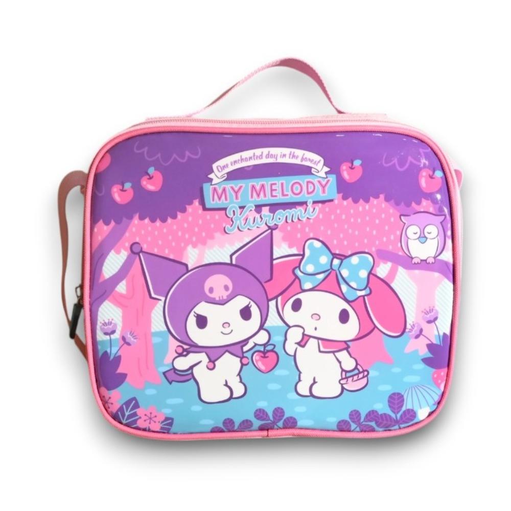Hollywood Magic - Kuromi & Melody 5-In-1 Trolleybag With Lunchbag, Pencilcase, Lunchbox And Water Bottle