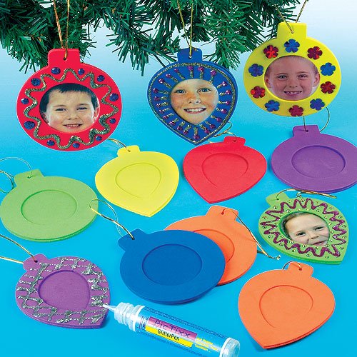 Baker Ross - Foam Photo Baubles - Pack of 12