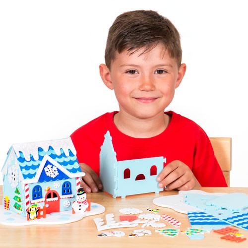 Baker Ross - Snowman 3D House Kits (Each)