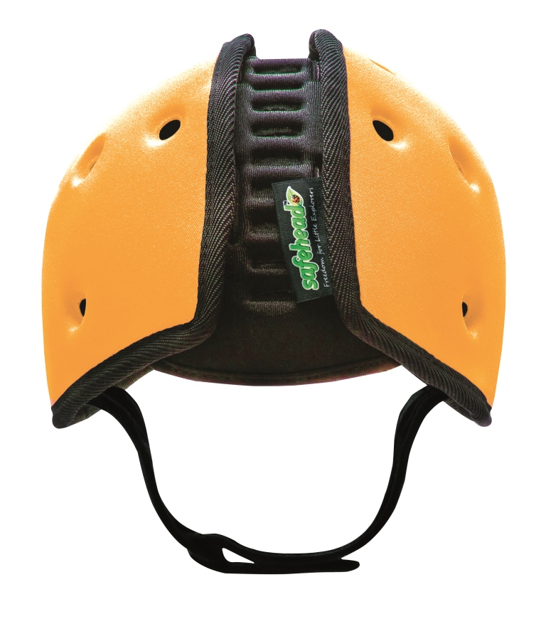 SafeheadBABY - Soft Protective Headgear - Ladybird Orange