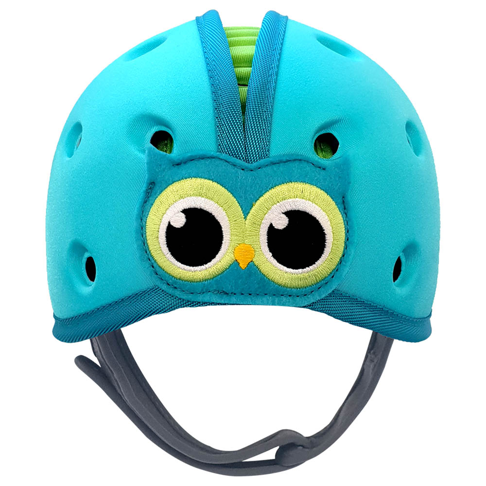 SafeheadBABY - Soft Helmet Learning To Walk - Owl Blue/Green