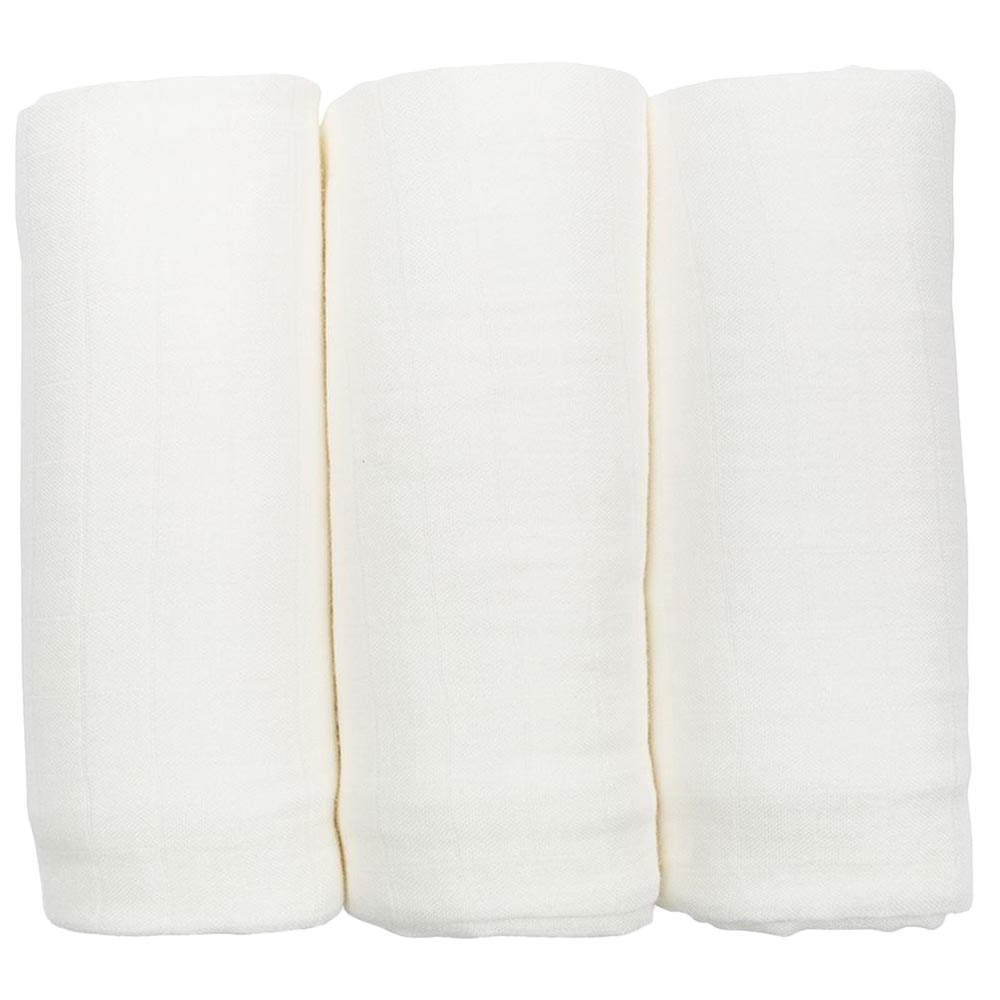 Lulujo - 3pc-Set - Bamboo Swaddles - White