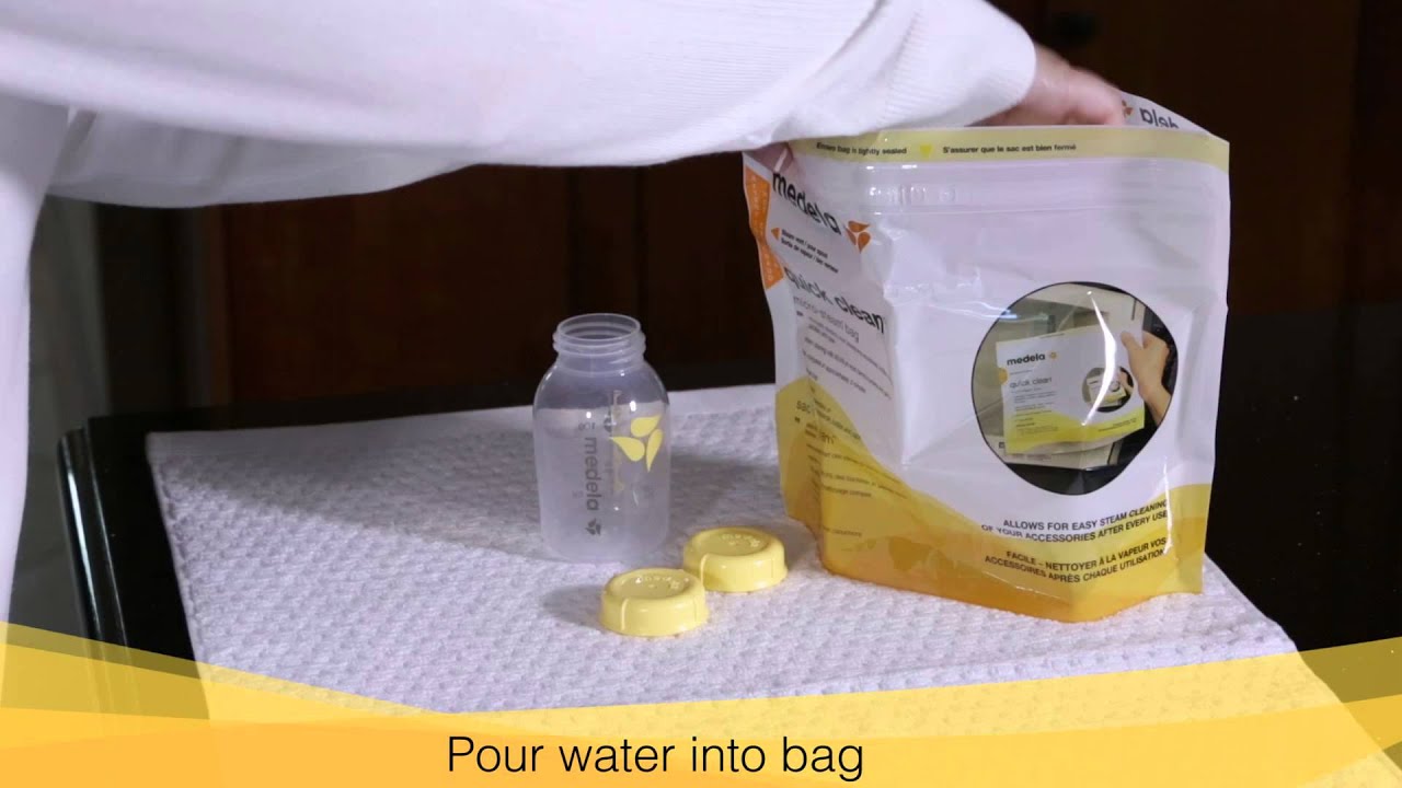 Medela - Quick Clean Microwave Sterilization Bags Breastpump - 5pcs