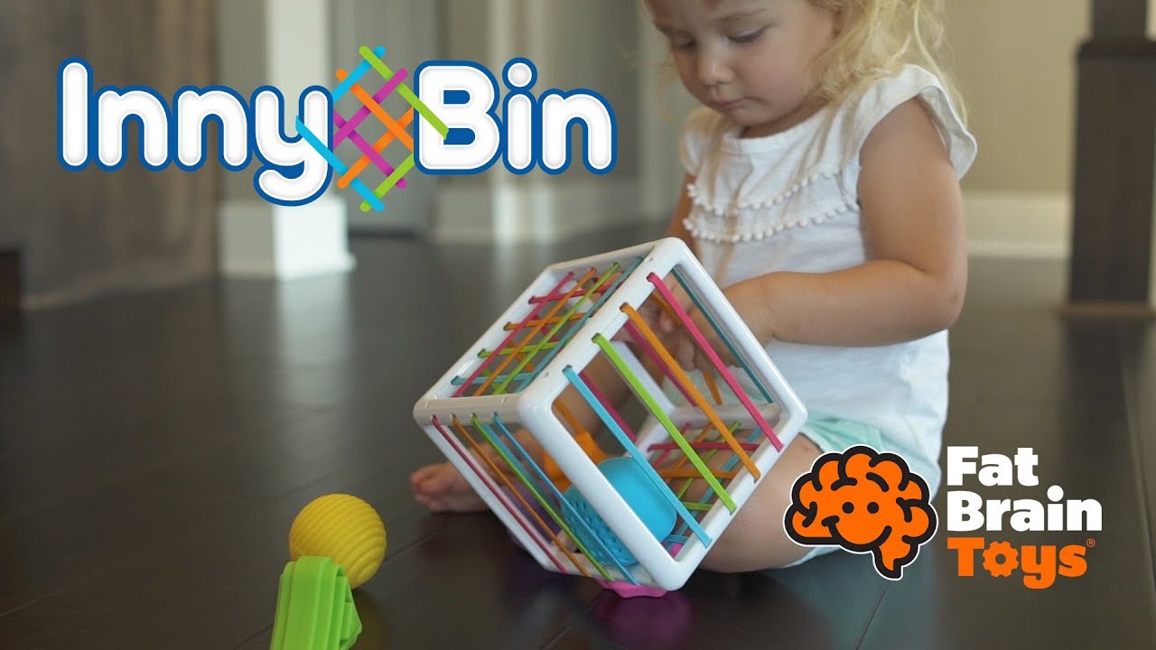Fat Brain Toys - InnyBin - Sensory Toys for Infant Development, Shape Sorting