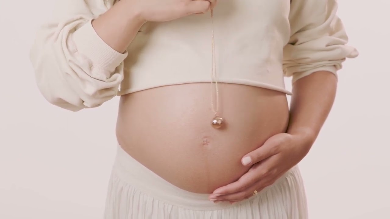 Ilado - Maternity Necklace - Moon - Rose Gold On Chain