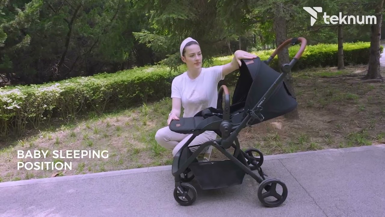 Teknum Stroll 1 Reversible Travel Stroller - Black