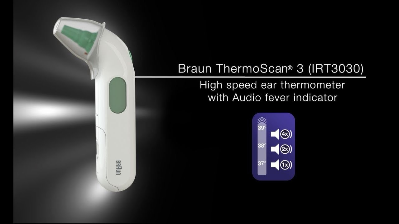 Braun IRT3030 Thermoscan 3 Infrared Ear Thermometer - White