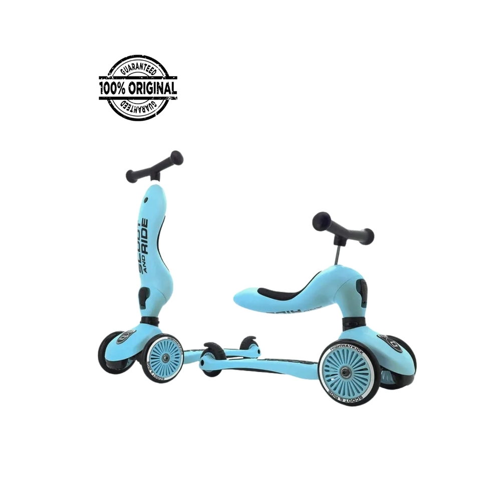 Scoot & Ride - Highwaykick 1 - 2-in-1 Scooter - Blueberry
