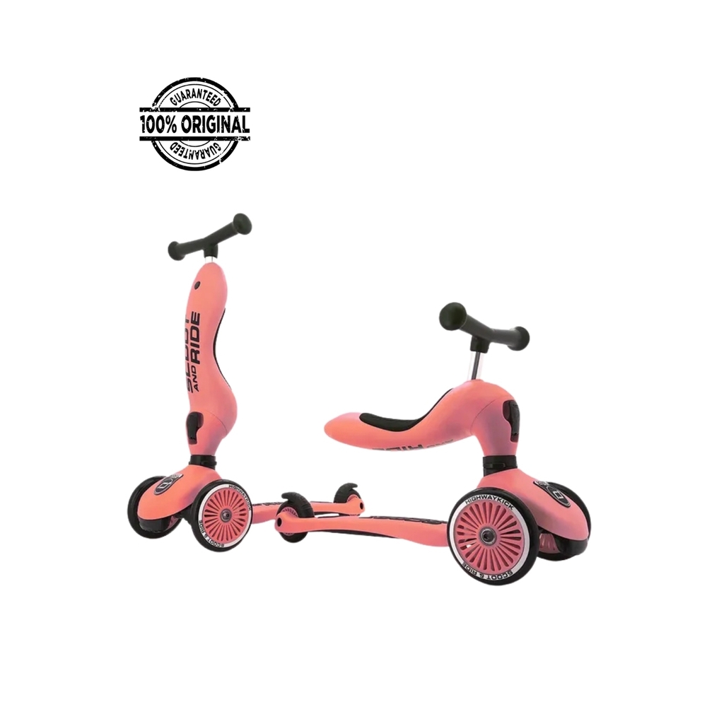 Scoot & Ride - 2-in-1 Highwaykick 1 Scooter - Peach