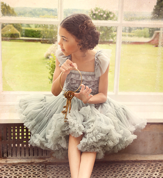 Metal Lace Fru Fru Top