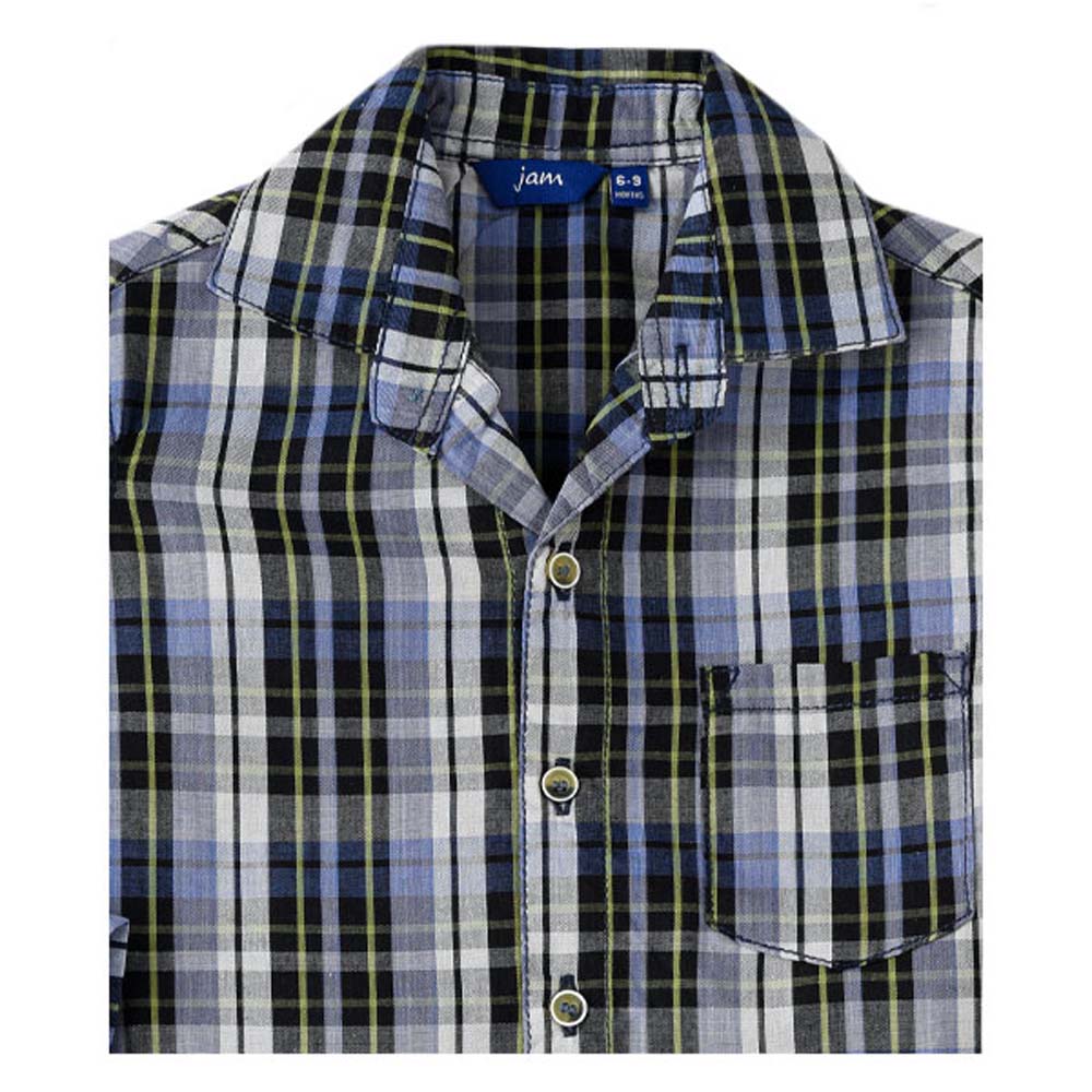 Jam - Boys Woven Checks Shirt - Blue