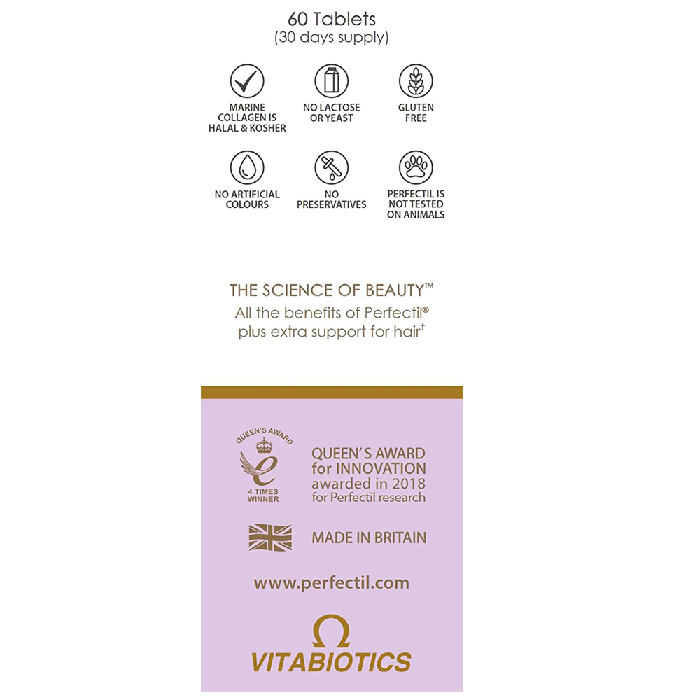 Vitabiotics Perfectil Plus Hair 60 Tabs