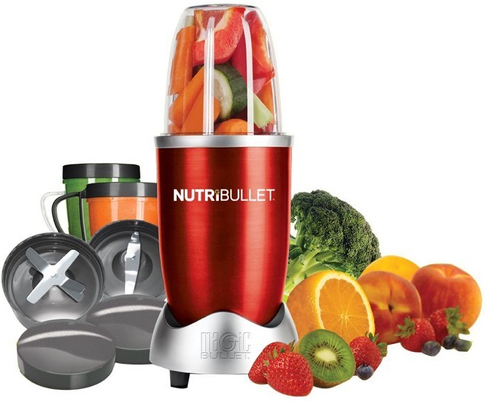 NutriBullet 9pc Accessories High-Speed Blender 600W - Red