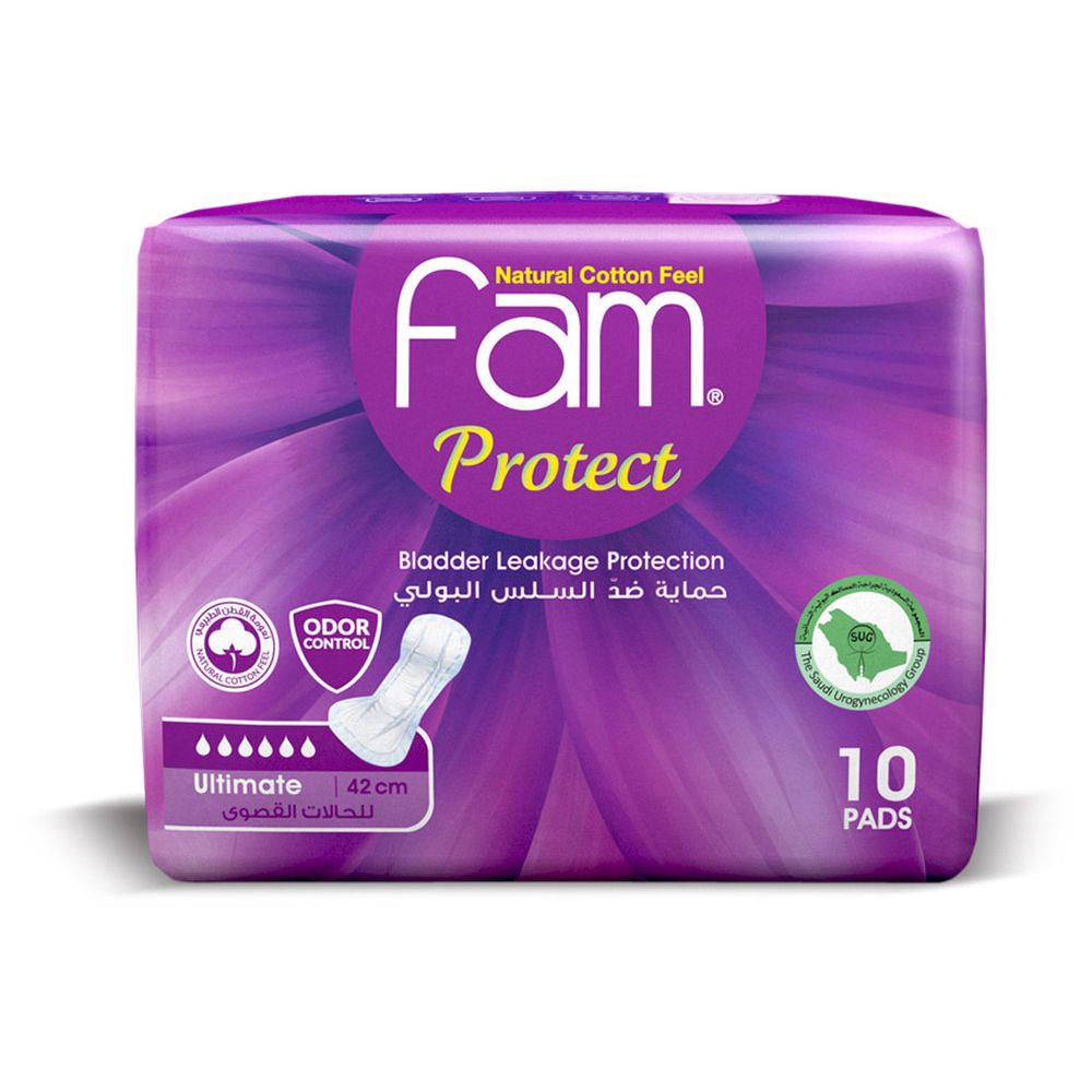 Fam - Protect Incontinence Ultimate Pads - Pack of 10