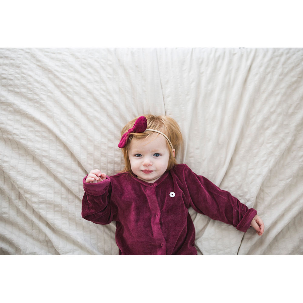 Boreas - Red Velvet Organic Romper