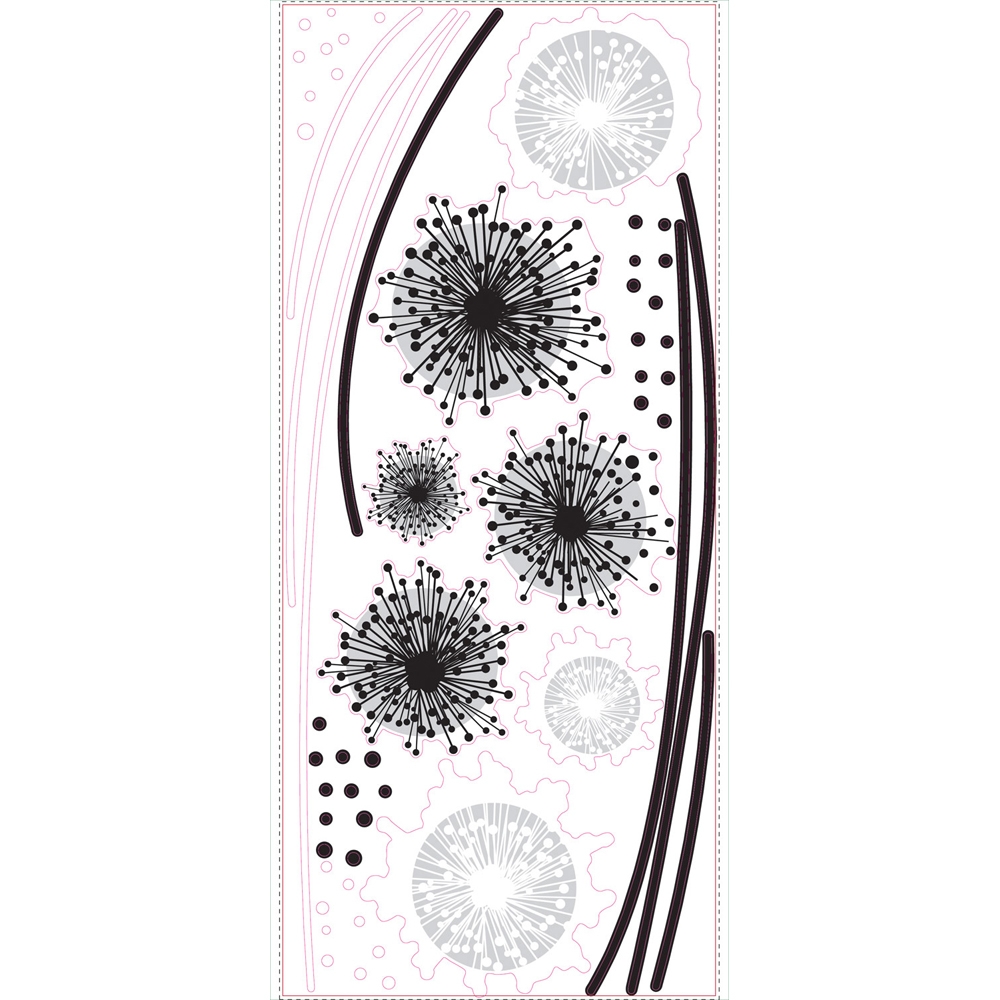 RoomMates Graphic Dandelion Giant Wall Decal