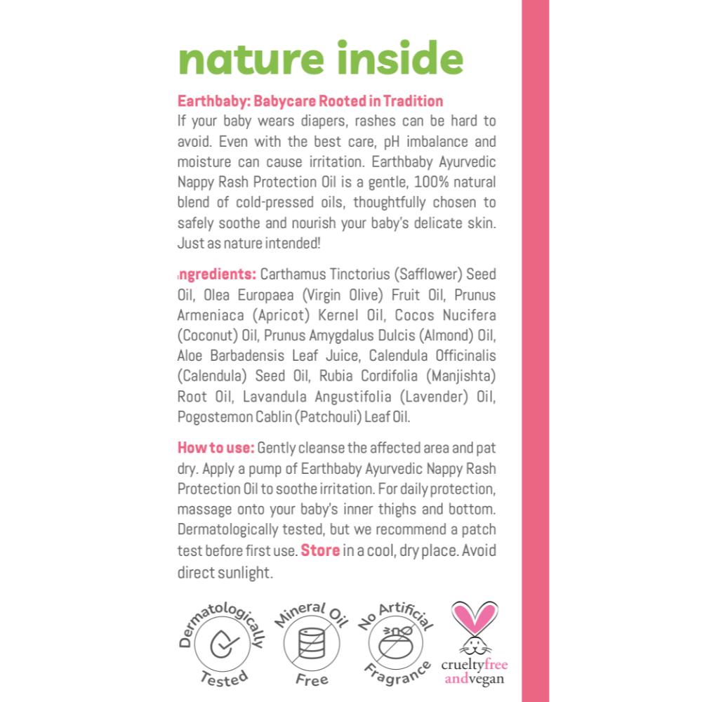 Earthbaby - Ayurvedic Nappy Rash Protection Oil - 125ml