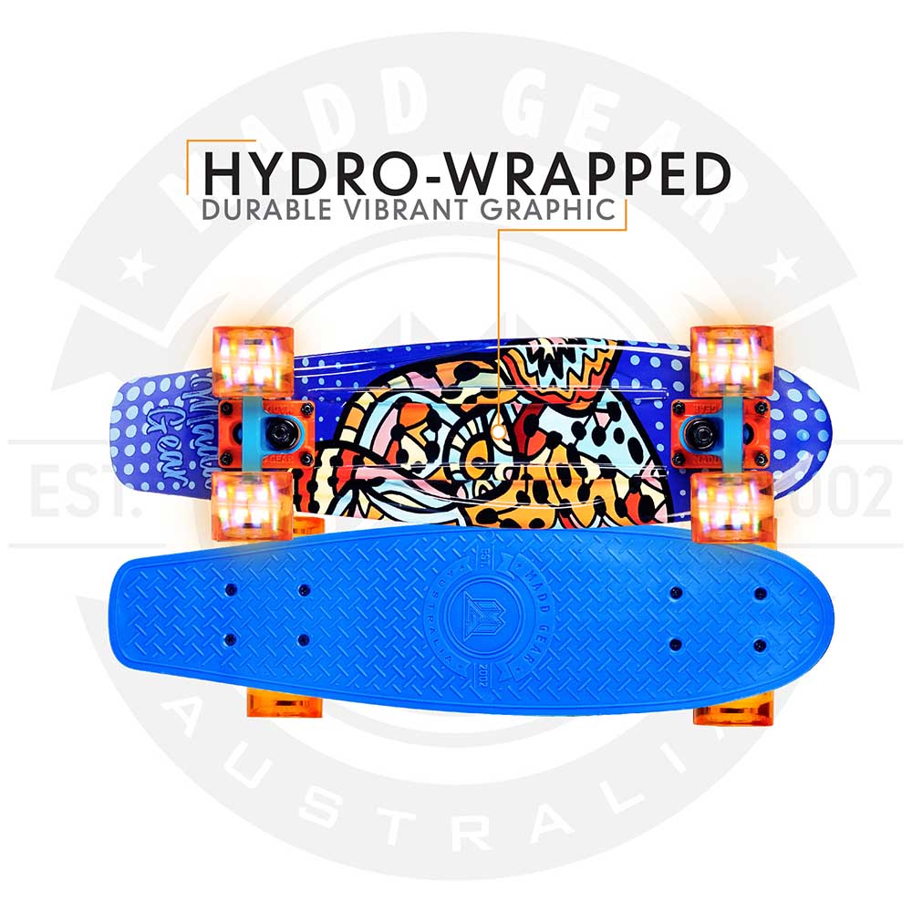 Madd Gear - Sahara Retro Skateboard 22-inch withLed Wheels