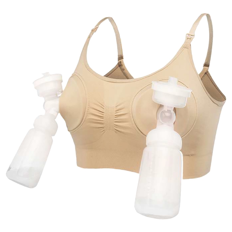 Blooming Blossom - Hands-Free Pumping & Nursing Bra - Nude