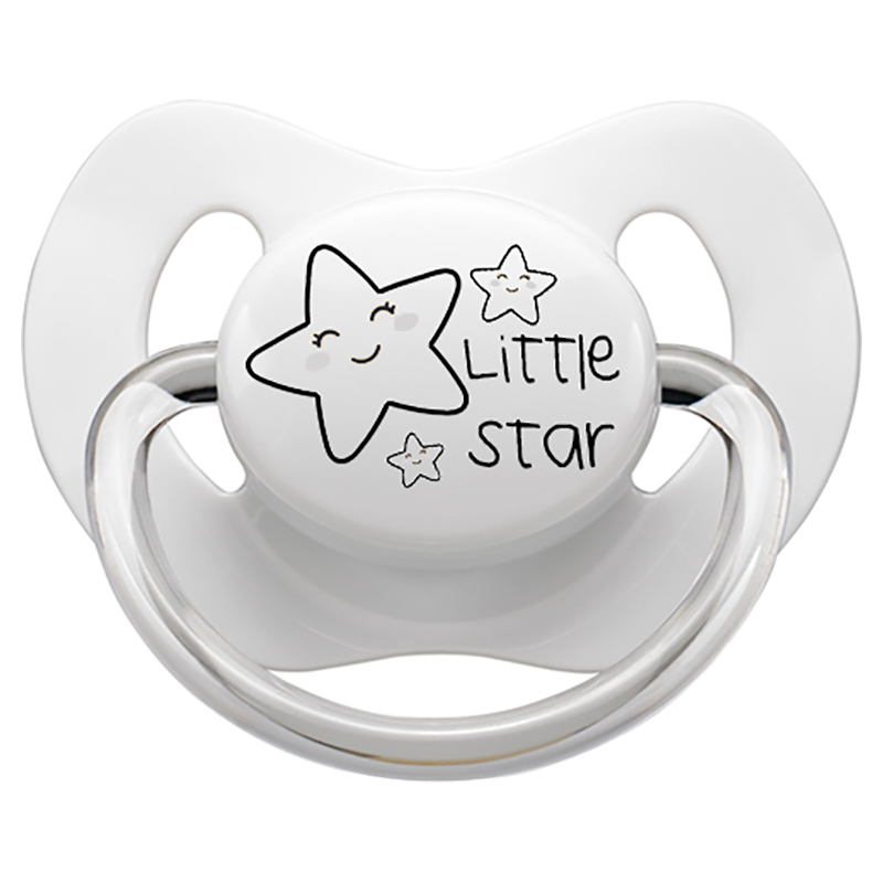 LittleMICO - Little Star Pacifier - 0-6M - White
