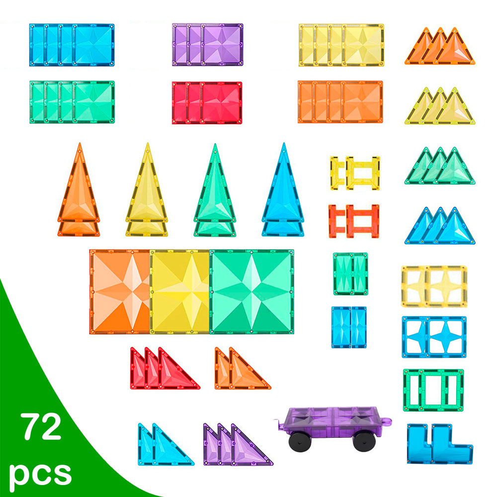 StarKids - Star Magnetic Tiles 72pc-Set