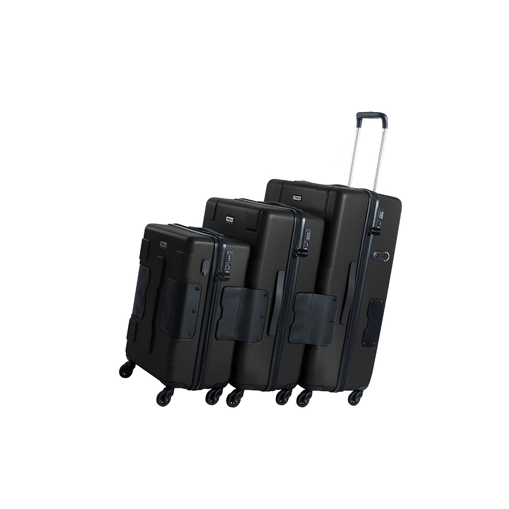 TACH Luggage - Connectable Luggage 3pc-Set - Black