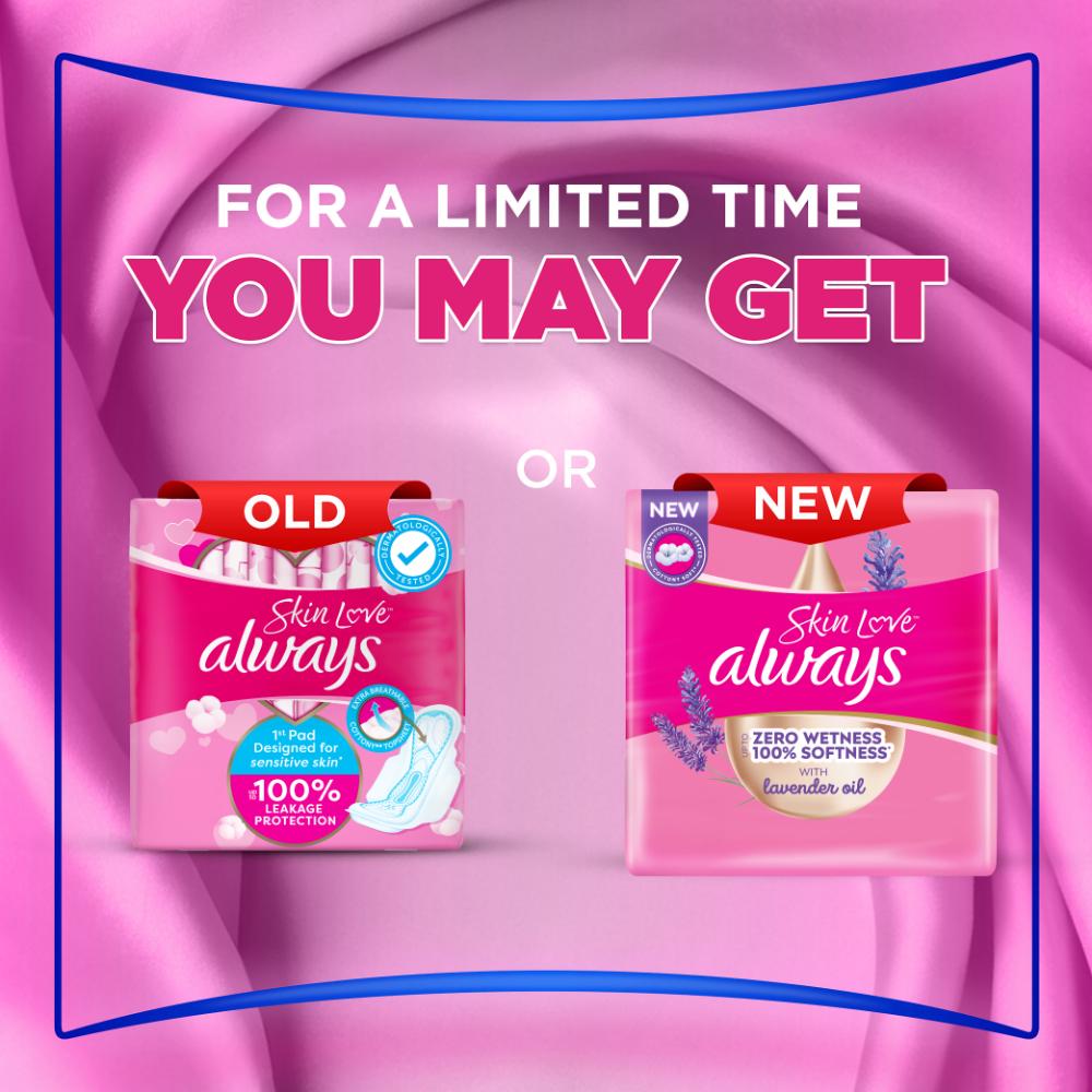 Always - Skin Love Thick Pads - Large - 72pcs