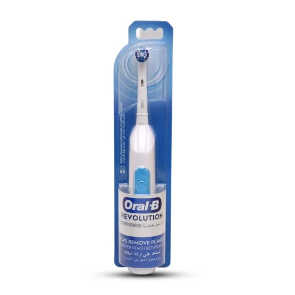 Oral-B - Revolution Battery Toothbrush with Timer & Round Brush Head - Color May Vary