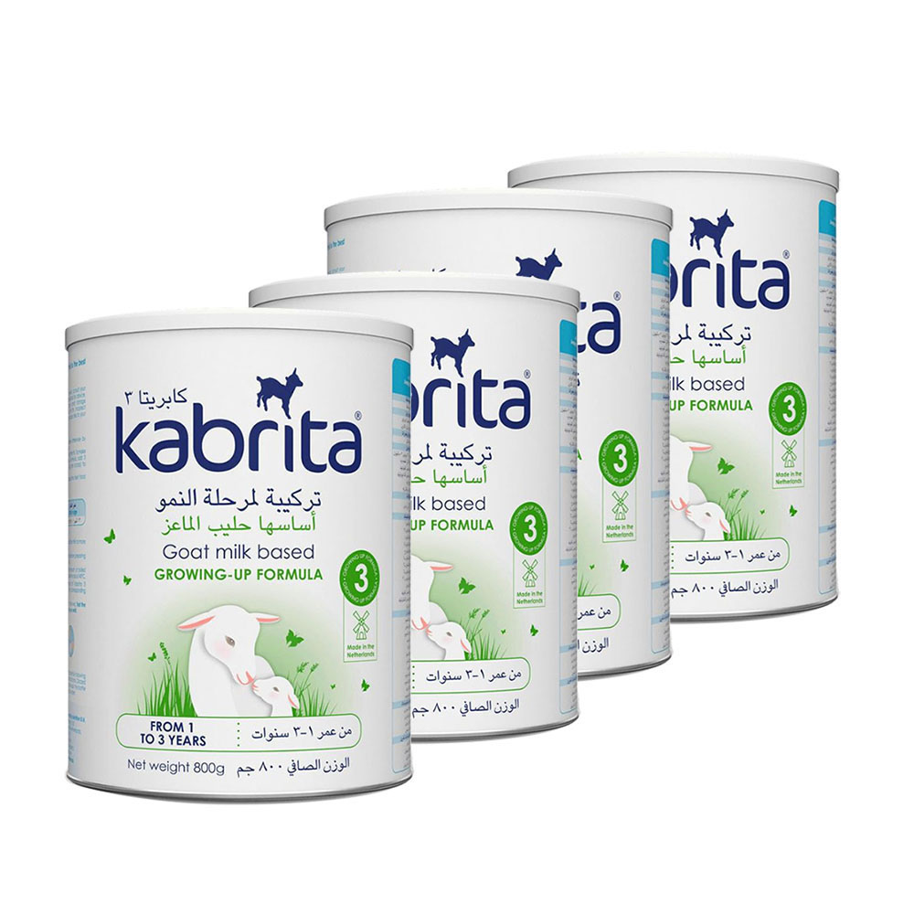 Kabrita - Stage 3 Goat Milk Based Infant Formula - 800g - Pack of 4