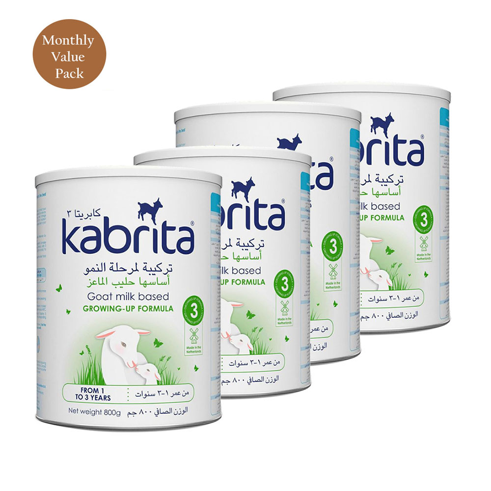 Kabrita - Stage 3 Goat Milk Based Infant Formula - 800g - Pack of 4