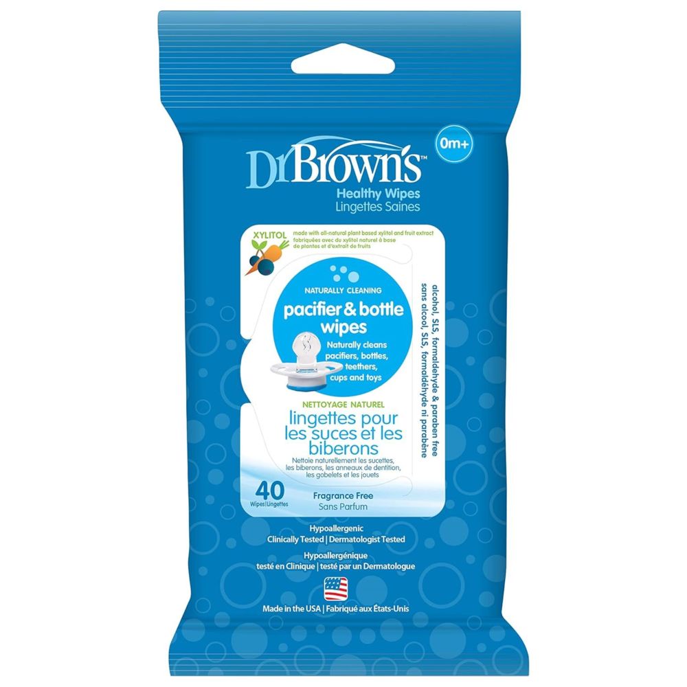 Dr. Brown's - Pacifier & Bottle Wipes - Pack of 40